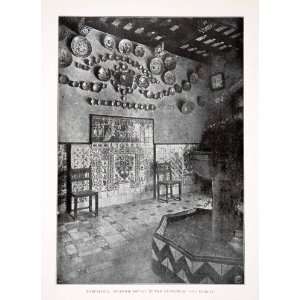  1925 Print Cau Ferrat Stiges Santiago Rusinol Interior 