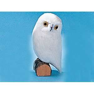 5 White Owl Furry Animal Figurine: Toys & Games