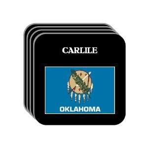 US State Flag   CARLILE, Oklahoma (OK) Set of 4 Mini Mousepad Coasters