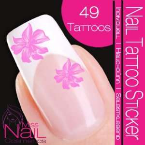  Nail Tattoo Sticker Blossom / Flower   rose: Beauty