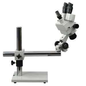 Boom Stand Trinocular Zoom Stereo Microscope 7x~45x  