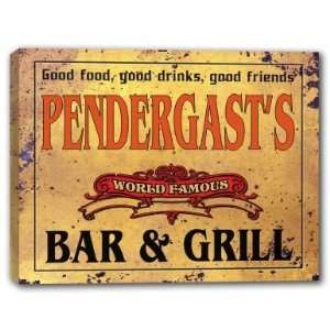  PENDERGASTS Family Name World Famous Bar & Grill 