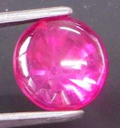 Ruby Star Sapphire (Lab Created Stone) Cabochon   Round Shape 