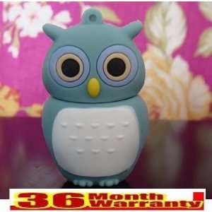  Cute Owl Shinning Cartoon Shape 4gb Crystal USB Flash 