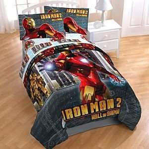  Disney Hall of Armor Iron Man 2 Comforter    Twin