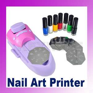 Nail Art Drawing Polish Stamper DIY Printer Machine Kit  