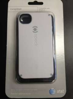 NEW IPHONE 4 4S SPECK CANDYSHELL WAXSTICK WHITE CASE COVER 