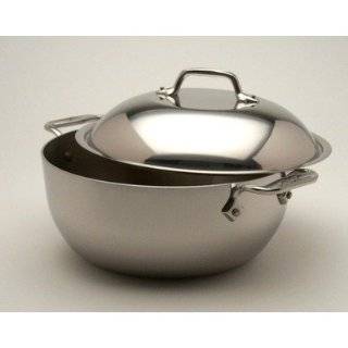 All Clad Stainless Steel 5 1/2 Quart Dutch Oven with Domed Lid