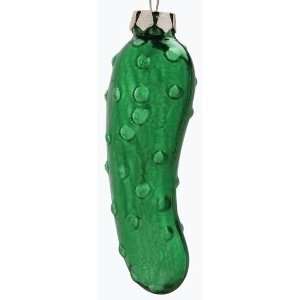  Club Pack of 12 Welcoming Christmas Blown Glass Pickle 