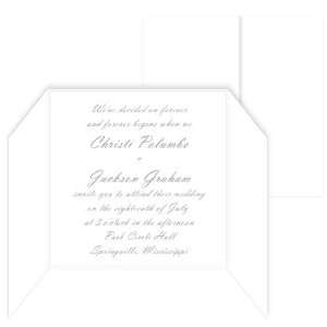   Invitation Gate Fold   LCI Radiant White (25 Pack)