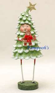 Lori Mitchell Bruce Spruce Christmas Tree Folk Art Figurine  