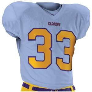  Alleson 790Z Dazzle Custom Football Jerseys CB   COLUMBIA 