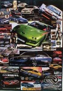 AUTOS R RACING   EVOLUTION SPORTS CAR COLLAGE POSTER  