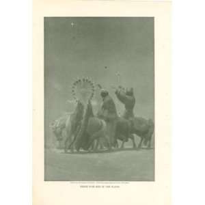  1909 Print Three Wise Men of Plains Remington Schuyler 