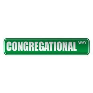     CONGREGATIONAL WAY  STREET SIGN RELIGION