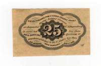25c 1st Issue FRACTIONAL Currency note Fr.1281   CU  