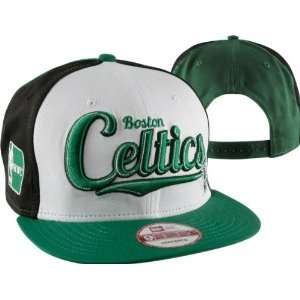  Boston Celtics New Era Script Wheel Snapback Adjustable 