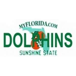 Florida State Background License Plates   Dolphins Plate Tag Tags auto 