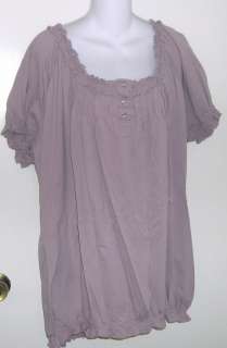 Lovely mauve peasant style shirt by Avenue Precious Peasants size 26 