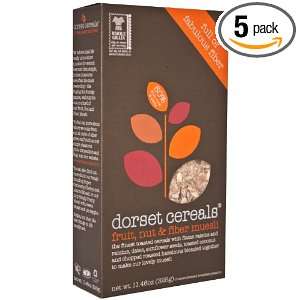 Dorset Cereals Muesli, Fruit Nut and Fiber, 11.46 Ounce (Pack of 5 