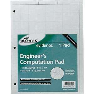  Two (2) Pads   Ampad Evidence Engineering Pad, 100 Sheets 