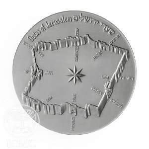  State of Israel Coins Gates of Jerusalem   Silver Medal 
