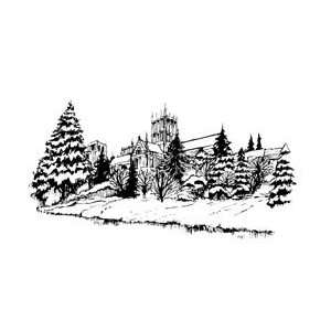 Crafters Companion Art Kure EZMount Cling Stamp Winter In Welss 4 1/2 