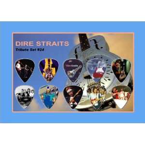  Dire Straits Guitar Pick Display   Premium Celluloid 