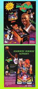 SPACE JAM 1996 Sega Pinball Advertising Flyer  
