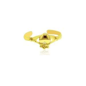  Claddagh Toe Ring in 14K Yellow Gold Jewelry