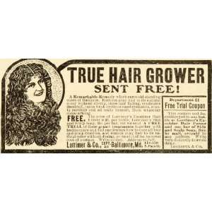 1901 Ad Lorrimer & Co Excelsior Hair Forcer Skin Scalp Bar Soap Hair 