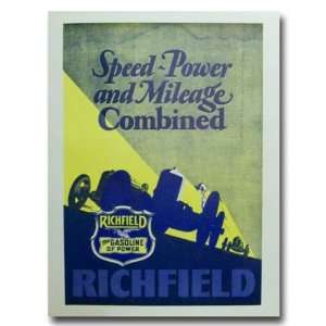  1934 Richfield Ethyl Oil Advertisement Poster Ad Print 