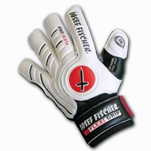   Josef Fischer Flexi Grip Goalie Gloves WHITE/BLACK/RED X LARGE  11