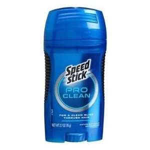  Speed Stick Pro Clean Solid Antiperspirant Deodorant 2.7oz 