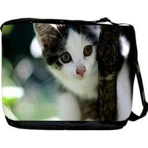 Rikki KnightTM Cat by Tree Design Messenger Bag   Book Bag 