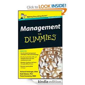 Management For Dummies, UK Edition Peter Economy, Bob Nelson, Richard 