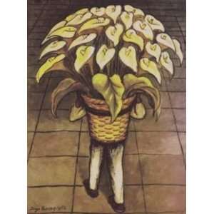   Carrying Calla Lillies artist Diego Rivera 20x26.125