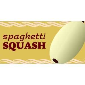  3x6 Vinyl Banner   Spaghetti Squash 