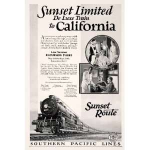   Southern Pacific Train Railroad Railway Track   Original Print Ad