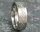 Titanium Celtic Design Band Comfort Fit Ring Custom Made to ANY Size 3 