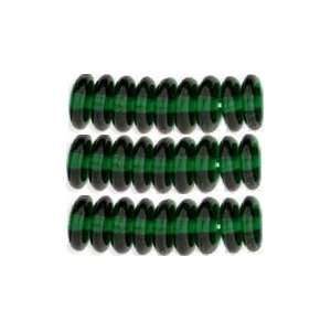  Emerald Green Czech 4mm Rondell Beads 100pcs Arts, Crafts 