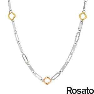 Rosato Gold Plated Silver Ladies Necklace. Length 37 in. Total Item 