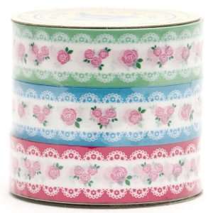    colourful Sticky Tape set roses embellishments Toys & Games