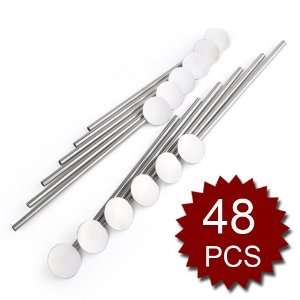 Price/48 Pieces)Stainless Steel Spoon Straws, Straw Stirrers, 7.5 
