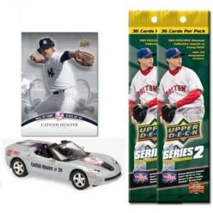 2008 UD MLB Corvette w/Cards Yankees Jim Catfish Hunter 