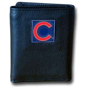 Chicago Cubs Executive Trifold Leather Wallet   MLB Baseball Fan Shop 