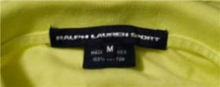 Ralph Lauren Sport Blue Label LS Yellow Polo Shirt   FREE SHIPPING 