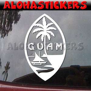 GUAM ISLAND SEAL Vinyl Decal Car Chamorro Sticker Q2  