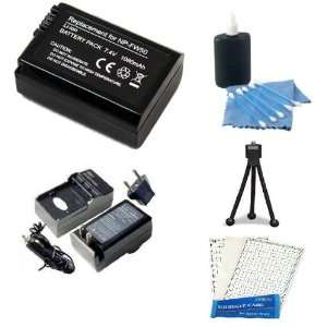  Battery And Charger Kit For Sony Alpha A55, A33, DSLR SLT A55, SLT 