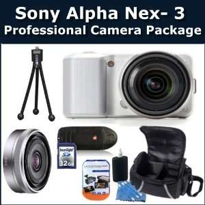 Sony Alpha NEX 3 Interchangeable Lens Digital Camera, E Mount SEL16F28 